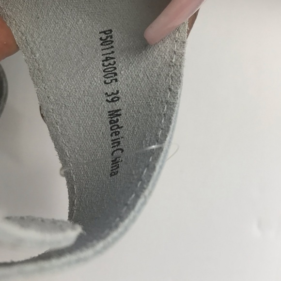 Fly London Etan White Leather Slides Wedge Heel Sandals - Picture 10 of 15